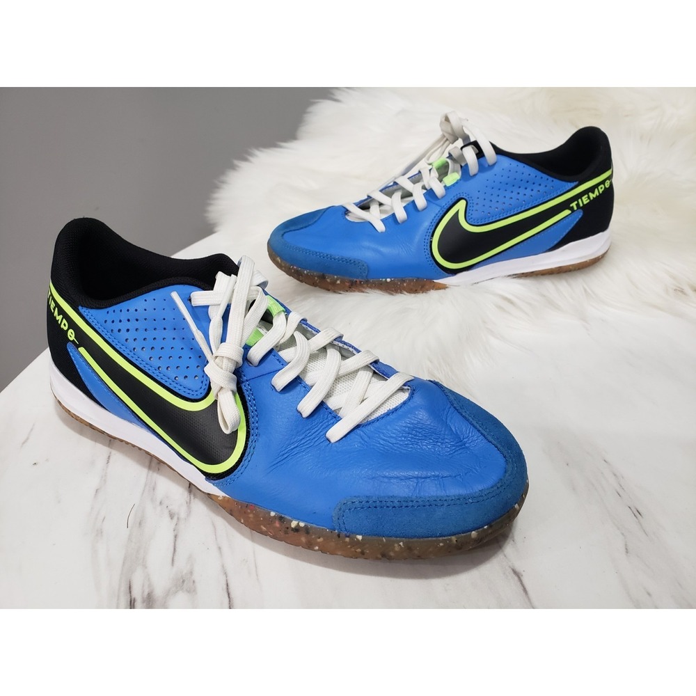 VERY CLEAN 7.5 Nike Tiempo React Legend 9 Club IC Indoor Soccer‎ DA1190-403 Mens